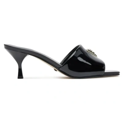 Image of Guess Lusine Heeled mules, Women&#039;s, Size: 6, Black Pu