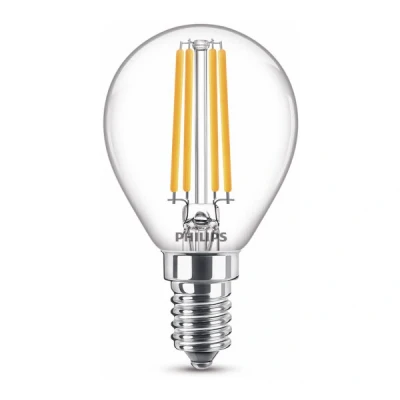 Image of Philips LED Premium Classic P45 Lustre Light Bulb [E14 Small Edison Screw] 6.5W 60W Equivalent, Warm White (2700K), Non Dimmable