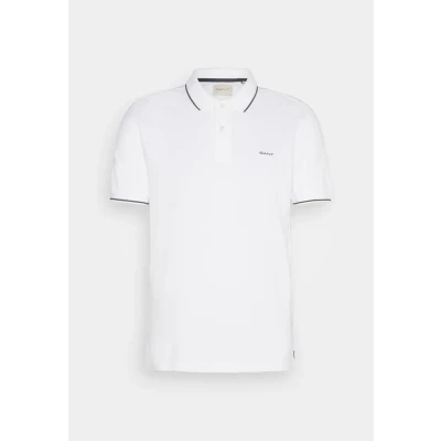 Image of GANT Tipping Rugger Polo shirt, Men&#039;s, Size: Large, Weiß