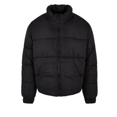 Image of Urban Classics Cropped Puffer Jacket Winter jacket, Men&#039;s, Size: Medium, Black