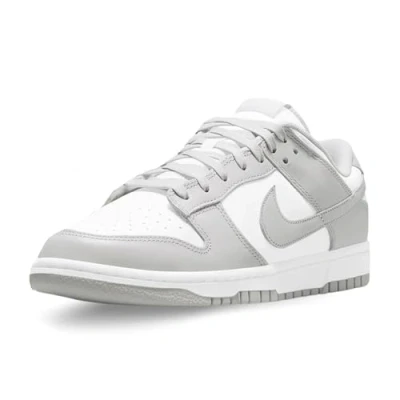 Image of Nike Sportswear DUNK Retro Trainers, Men&#039;s, Size: 7, White/grey fog Leather/synthetics
