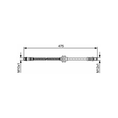 Image of Brake Hose BOSCH 1 987 481 496