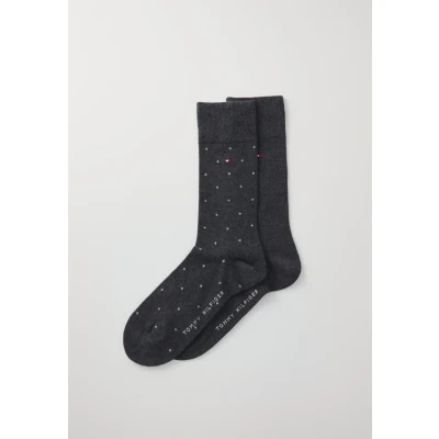 Image of Tommy Hilfiger Men Sock 2P Dot, Anthracite, 40 42