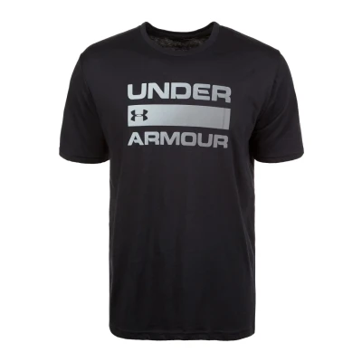 Image of Under Armour TEAM Issue Wordmark Sports Tshirt, Men&#039;s, Size: Small, Black