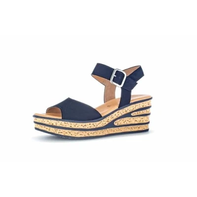 Image of Gabor Wedge sandals, Women&#039;s, Size: 5, Atlantik Suede