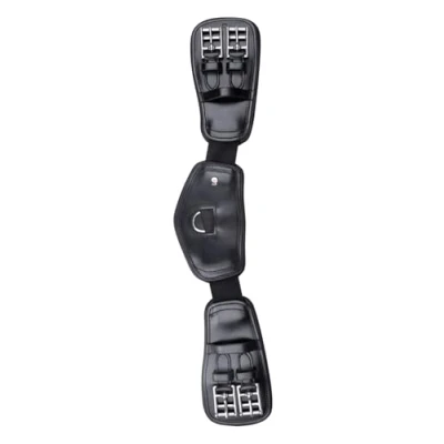 Image of WALDHAUSEN Short Leather Strap Elastic 85 cm Black