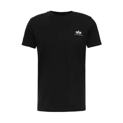 Image of ALPHA INDUSTRIES Men&#039;s Basic T Small Logo shirt, Black, S