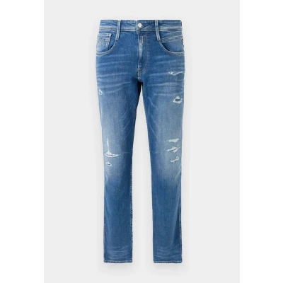 Image of Replay Anbass Pants Slim fit jeans, Men&#039;s, Size: 28x32, Medium blue