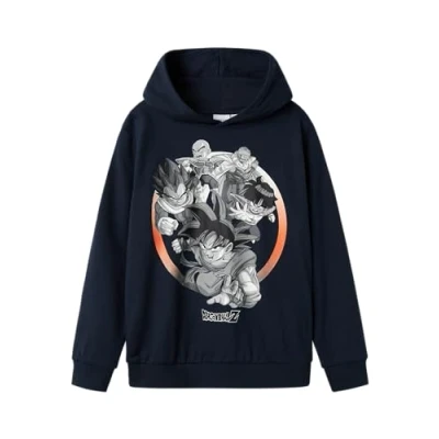 Image of Name it kids Boy&#039;s Nkmdaf Dragonball Nreg Sweat Wh Noos Vde, Dark Sapphire, 116