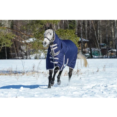 Image of Weatherbeeta ComFiTec Essential Combo Medium 220g Navy/Silver/Red