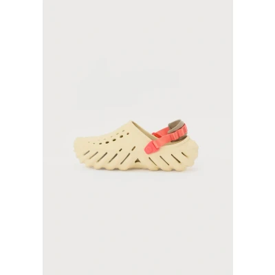 Image of Crocs ECHO Unisex Mules, Size: 11, Vanilla Synthetics