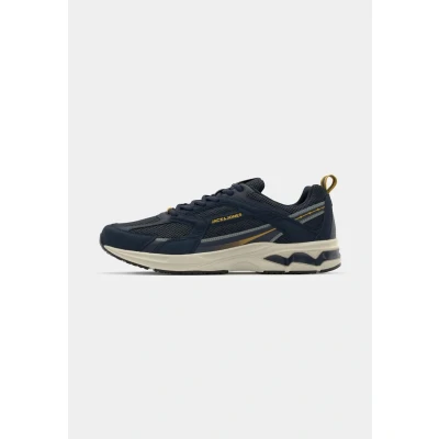 Image of Jack &amp; Jones Jfwtokyo Trainers, Men&#039;s, Size: 7, Navy Leather/synthetics