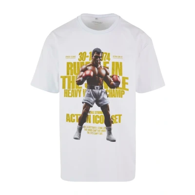 Image of Upscale by Mister TEE Rumble Heavy Print Tshirt, Men&#039;s, Size: 5XL, White