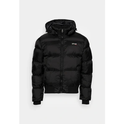Image of Schott NYC Chicago Hooded Jacket with Edge, Black, L