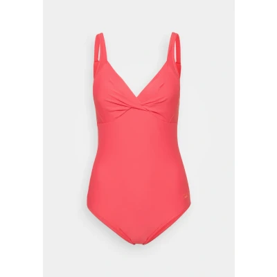 Image of Speedo Womens Shaping Cross KNOT Swimsuit, Women&#039;s, Size: 32, Raspberry fill