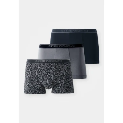 Image of Emporio Armani Trunk 3 PACK Pants, Men&#039;s, Size: Small, Black/shade