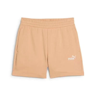 Image of PUMA Women&#039;s Ess Small No. 1 Logo 5&#039;&#039; High Waist Shorts Tr (S) Knitted
