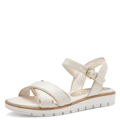 Image of Marco Tozzi Sandals cream, Women&#039;s, Size: 6, Cream shoes