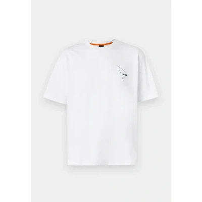 Image of BOSS Men&#039;s Te_Section T Shirt, 100White, XL