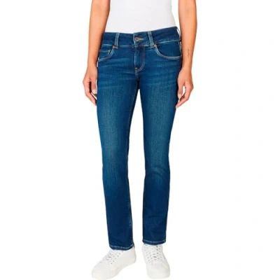 Image of Pepe Jeans Slim NEW Brooke fit jeans, Women&#039;s, Size: 30x30, Blue denim