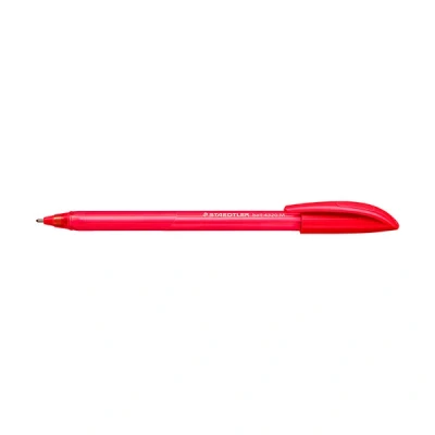 Image of STAEDTLER 4320 M 2 Stick Rainbow Ballpoint Pen Red (Box of 10)