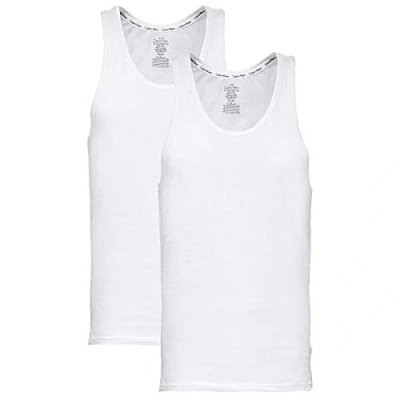 Image of Calvin Klein Underwear 2 PACK Undershirt, Men&#039;s, Size: XL, White