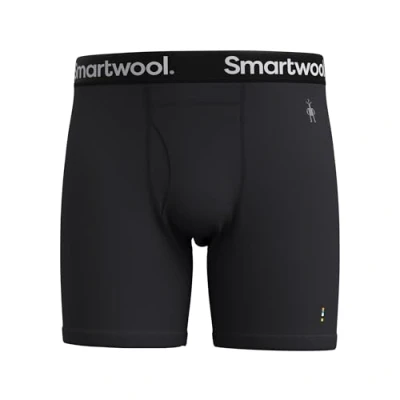 Image of Smartwool Men&#039;s Merino Boxer Brief, BLACK, Medium