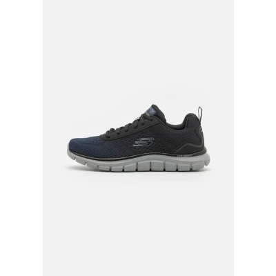 Image of Skechers Men&#039;s Track Ripkent Trainers, Navy Mesh Black Trim, 7 UK