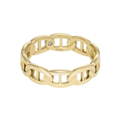 Image of Fossil Heritage Ring goldcoloured, Women&#039;s, Size: N, Gold coloured