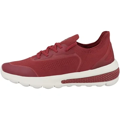 Image of Geox D Spherica Actif Trainers, Women&#039;s, Size: 8, Dark red Textile/synthetics