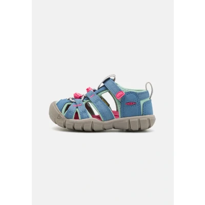 Image of Keen Seacamp II CNX Children Walking sandals for kids, Size: 10k, Black Textile