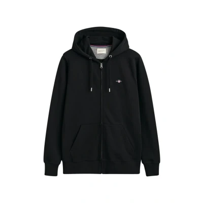 Image of GANT REG Shield FULL Zipup sweatshirt, Men&#039;s, Size: XXL, Black