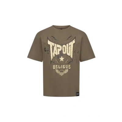 Image of Tapout Doylen Print Tshirt, Men&#039;s, Size: Large, Brown sand black