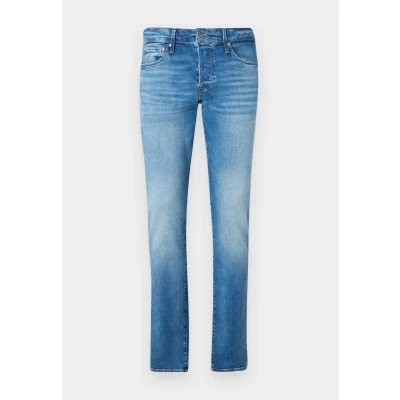 Image of Jack &amp; Jones Men&#039;s Jjitim Jjicon Jj 357 Plus Noos Skinny Jeans, Blue Denim, 34W / 30L