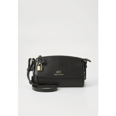 Image of Armani Exchange Black Crossbody Shoulder Bag,