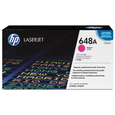 Image of HP Color LaserJet CP4525dn 648A (CE263A) magenta toner (original HP)