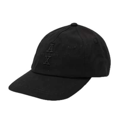 Image of Armani Exchange Baseball HAT Unisex Cap, Size: One Size, Black