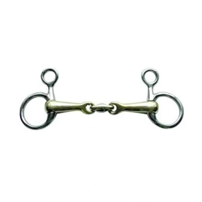 Image of HKM Baucher Bit Argentan, 16mm stainless steel rings