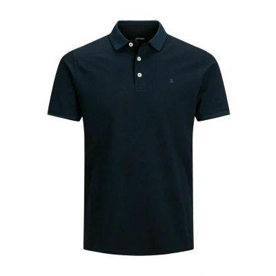 Image of Jack &amp; Jones Epaulos SS NOOS Polo shirt, Men&#039;s, Size: Small, Dark navy