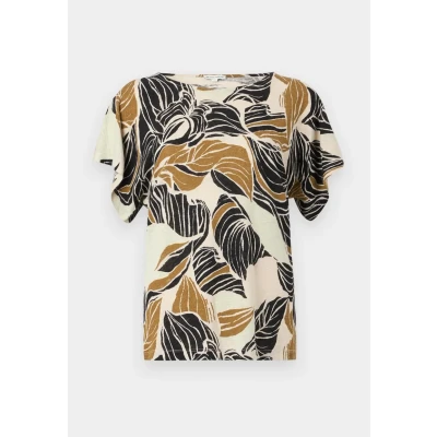 Image of TOM Tailor Batwing Alloverprinted Print Tshirt multicoloured, Women&#039;s, Size: Small, Multi/coloured