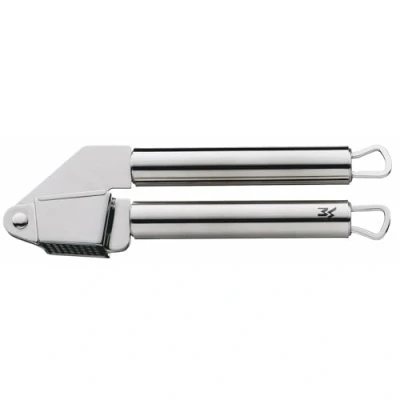 Image of WMF Profi Plus Garlic Press Stainless Steel 17.5 cm, Cromargan Partially Matted, Dishwasher Safe