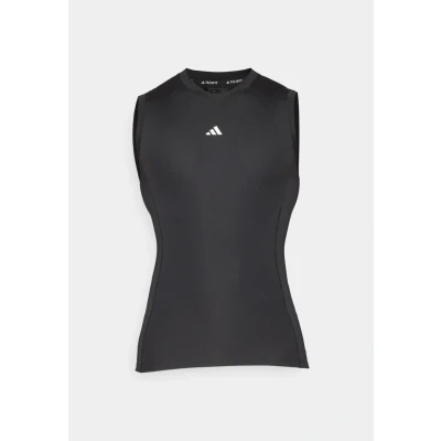 Image of adidas Performance Techfit Sleeveless Top, Men&#039;s, Size: Small, Black