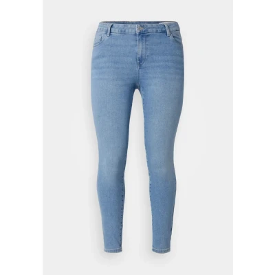 Image of Vero Moda Curve Vmcelly Jeans Skinny Fit, Women&#039;s, Size: 18x32, Medium blue denim
