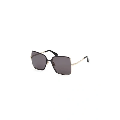 Image of Max Mara WEHO Sunglasses, Women&#039;s, Size: One Size, Oro grigio fumo