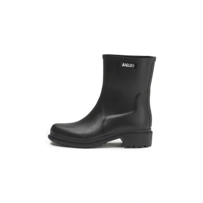 Image of Aigle Women&#039;s Fulfeel Mid Nl Rain Boot, Black, 5 UK