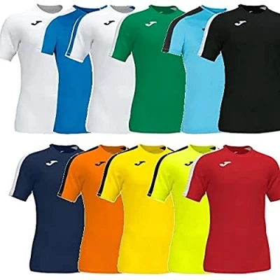 Image of Joma Academy Men&#039;s Short Sleeve T Shirt Navy, White