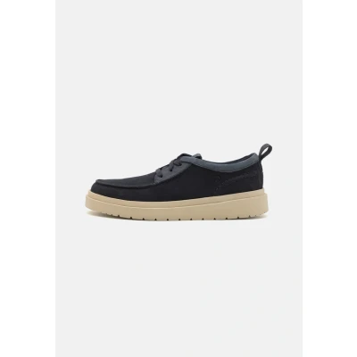 Image of Clarks Polden Casual laceups, Men&#039;s, Size: 10, Navy Suede