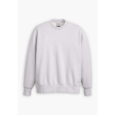 Image of Levi&#039;s Authentic CREW Sweatshirt, Men&#039;s, Size: XS, Light gray heather