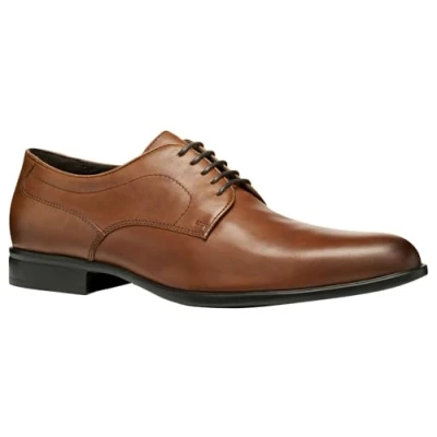 Image of Geox Iacopo Laceups, Men&#039;s, Size: 6, Cognac shoes