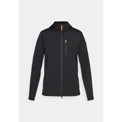 Image of Fjällräven KEB Hoodie Training jacket, Men&#039;s, Size: XS, Black